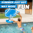 GoSports Splash Hoop PRO Swimming Pool Basketball Game - Includes Poolside Water Basketball Hoop, 2 Balls and Pump - Blue 🍁 All In One Marketplace Canada