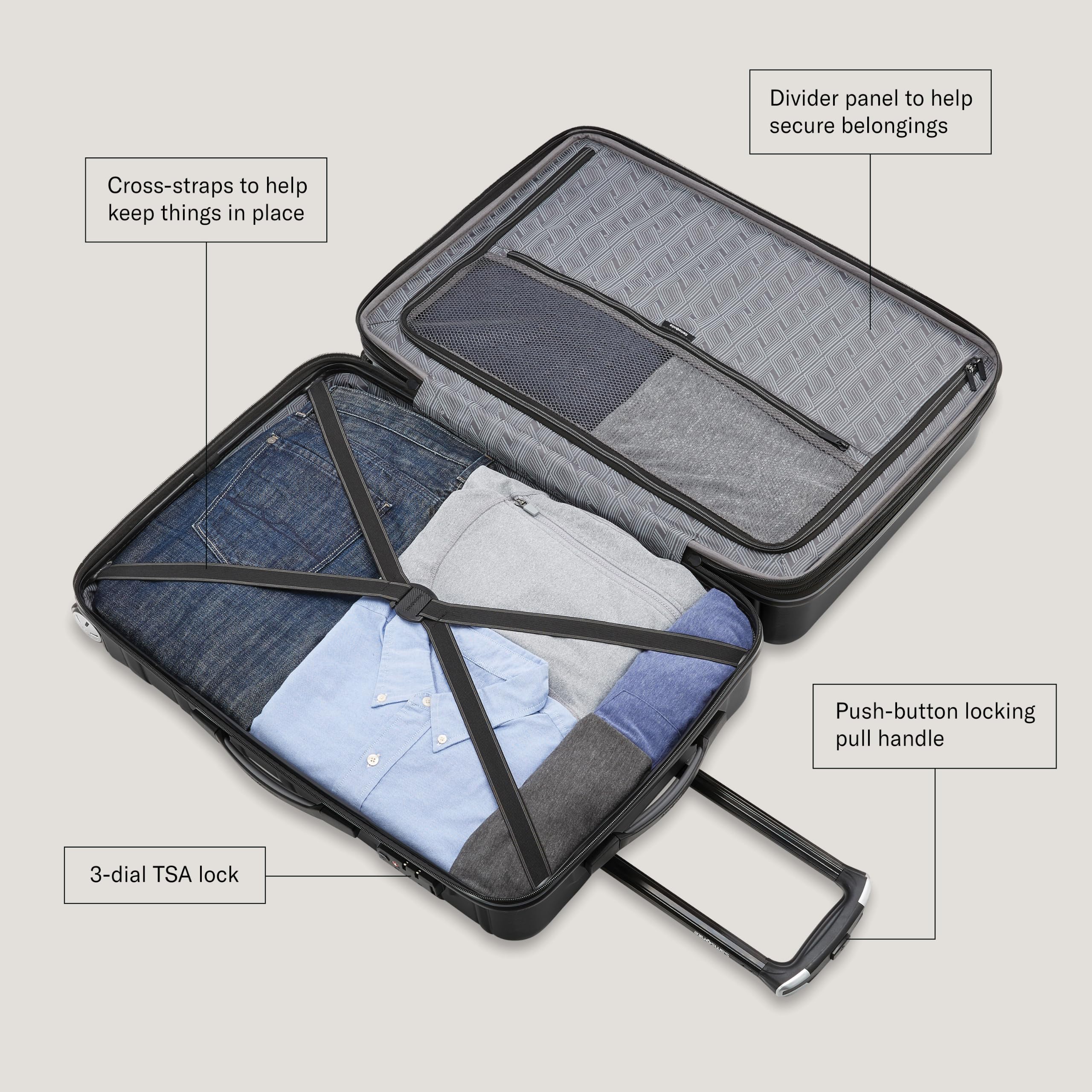 Samsonite Omni 2 Spinner Carry-On, Model Number - 141130-7722, Arctic Silver 🍁 All In One Marketplace Canada