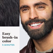 Just For Men Mustache & Beard, Beard Dye for Men with Brush Included for Easy Application, With Biotin Aloe and Coconut Oil for Healthy Facial Hair, Real Black, M-55 (3 Count) 🍁 All In One Marketplace Canada