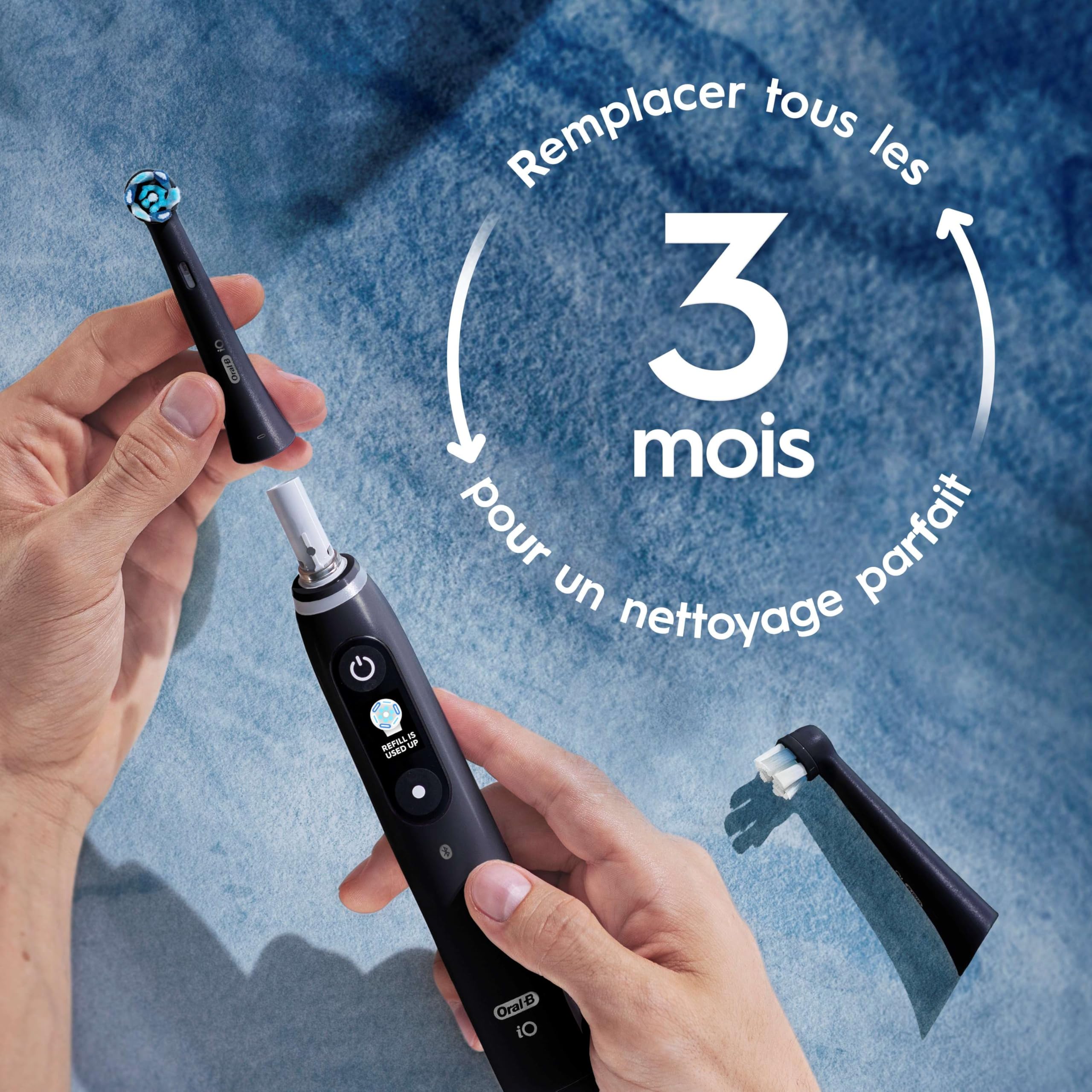 Oral-B iO Series Ultimate Clean Replacement Brush Head for Oral-B iO Series Electric Toothbrushes, Black, 4 count 🍁 All In One Marketplace Canada