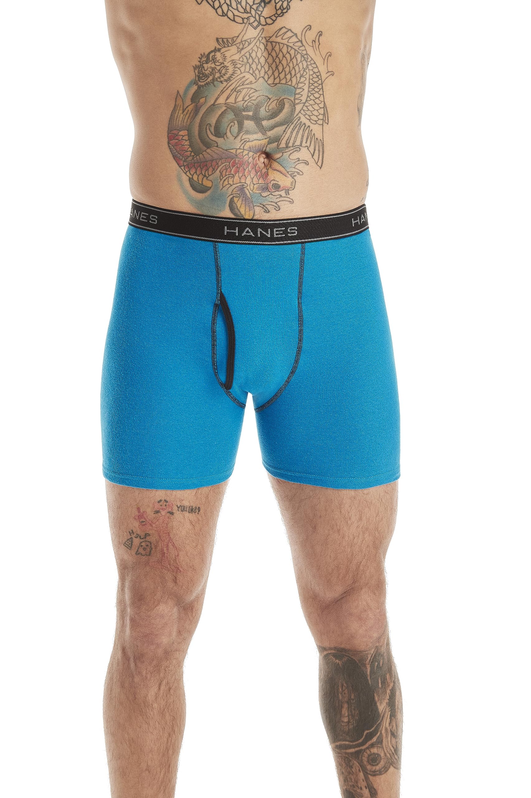 Hanes Men's 4 Pack FreshIQ Ringer Boxer Brief, Assorted, X Large 🍁 All In One Marketplace Canada