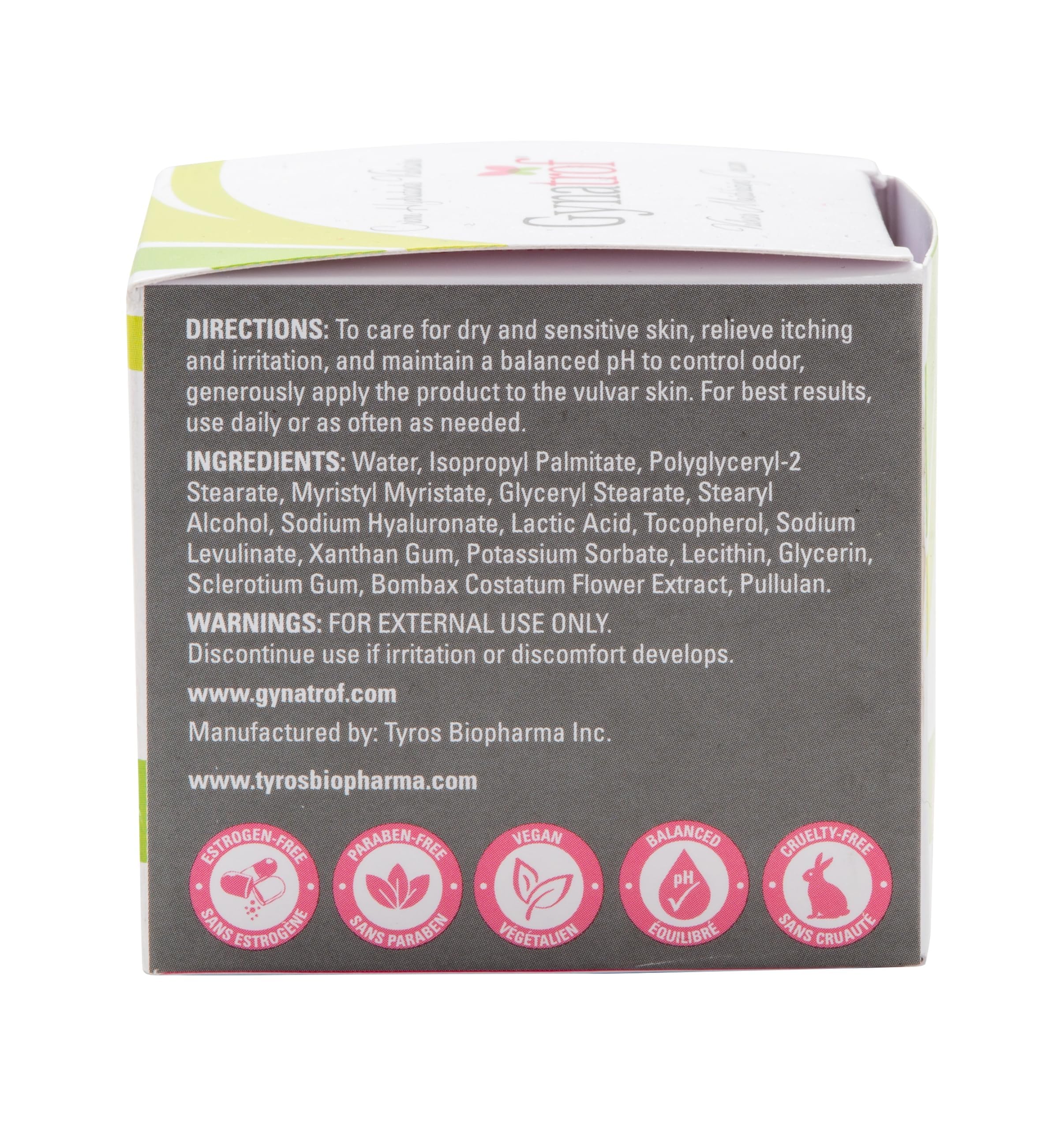 Gynatrof Vulva Moisture Cream - Hormone Free, Clinically Proven, OBGYN Recommended, All Natural Vulva Balm - Alleviates Dryness, Irritation, and Menopause Discomfort - Hyaluronic Acid & Vitamin E 🍁 All In One Marketplace Canada