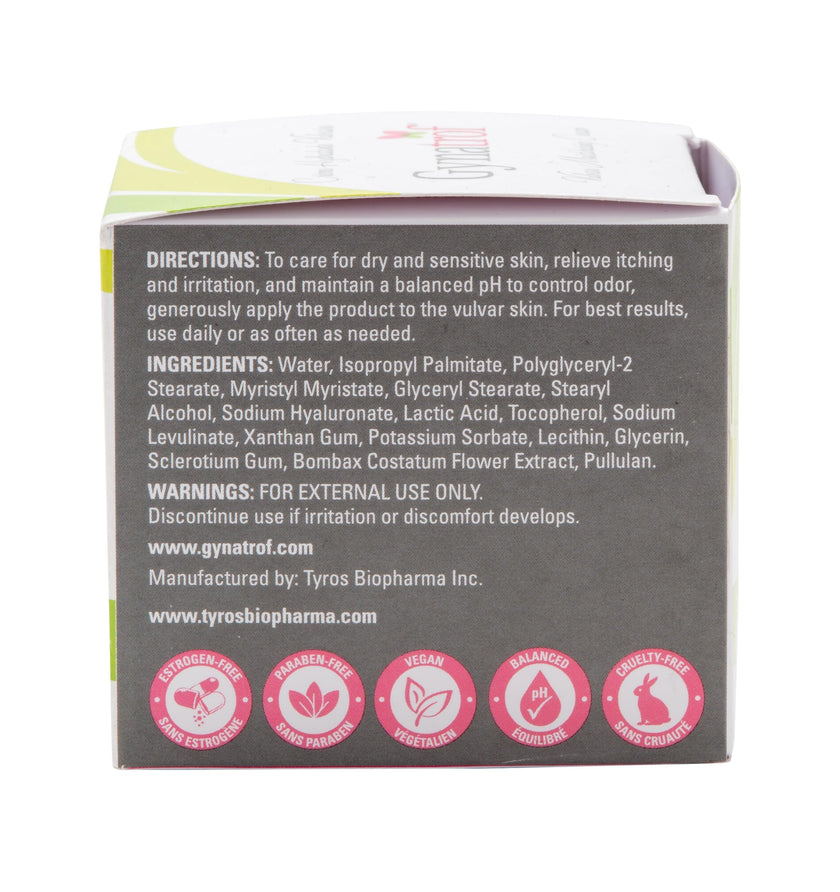 Gynatrof Vulva Moisture Cream - Hormone Free, Clinically Proven, OBGYN Recommended, All Natural Vulva Balm - Alleviates Dryness, Irritation, and Menopause Discomfort - Hyaluronic Acid & Vitamin E 🍁 All In One Marketplace Canada