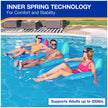 SwimWays Spring Float Premium Recliner Pool Lounger, Inflatable Pool Floats Adult with Fast Inflation for Ages 15 & Up 🍁 All In One Marketplace Canada