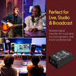 Premium Direct Injection Audio Box - Passive DI Unit Hum Eliminator w/ Input Attenuator to Connect Guitar & Bass, 1/4'' Impedance Transformer Connector to Balanced & Unbalanced XLR, Black - Pyle PDC21 🍁 All In One Marketplace Canada