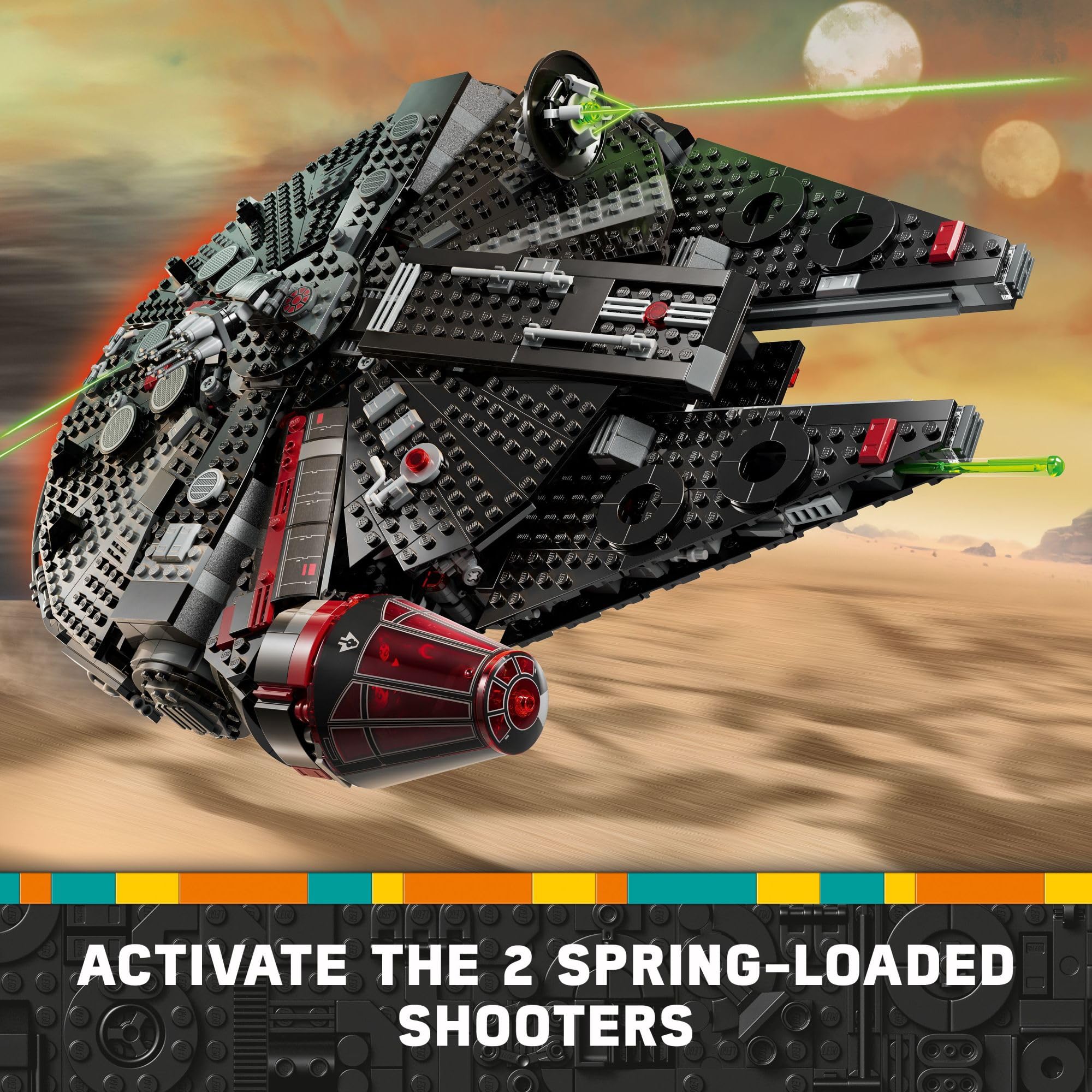 LEGO Star Wars The Dark Falcon Buildable Starship, Star Wars Toy Vehicle Set for Boys and Girls, Collectible Millenium Falcon Toy with 6 Star Wars Minifigures, Birthday Gift for Kids or Any Fan, 75389 🍁 All In One Marketplace Canada