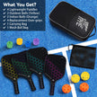 JoncAye Pickleball Paddles Set of 4 Rackets and Balls with Paddle Case, Lead Tape, Ball Bag, Carbon Fiber Pickle-Ball Raquette for Beginner | USAPA Approved Pickleball Equipment with Accessories 🍁 All In One Marketplace Canada