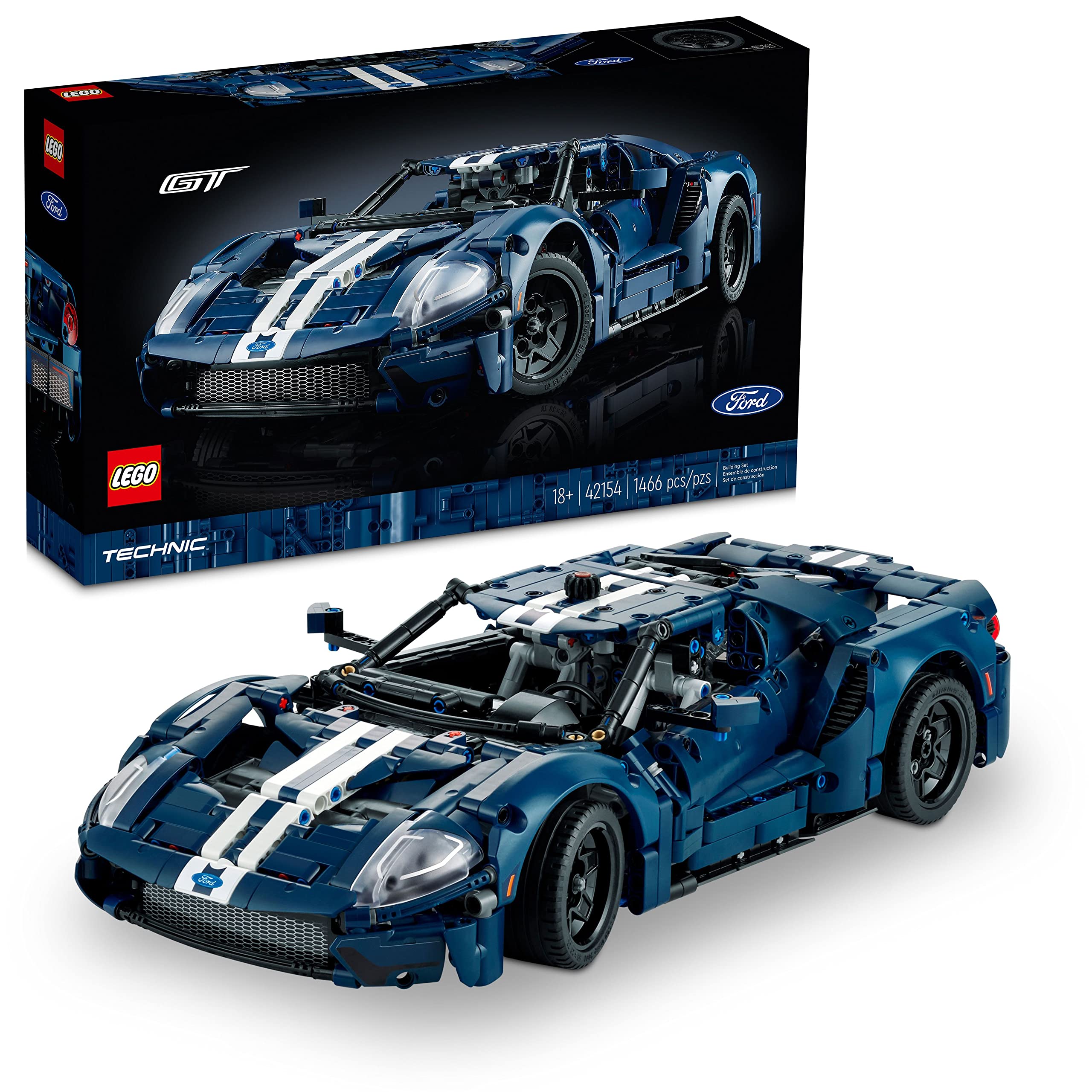 LEGO Technic 2022 Ford GT 42154 Car Model Kit for Adults to Build, Collectible Set, 1:12 Scale Supercar with Authentic Features, Gift Idea That Fuels Creativity and Imagination 🍁 All In One Marketplace Canada