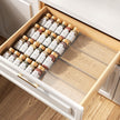 PanPanPal Spice Drawer Organizer, 4 Tier- 4 Pack Clear Acrylic Drawer Seasoning Organizer, Expandable From 11'' to 22'' Kitchen Spice Rack Organizers and Storage for Drawer (Jars not included) 🍁 All In One Marketplace Canada