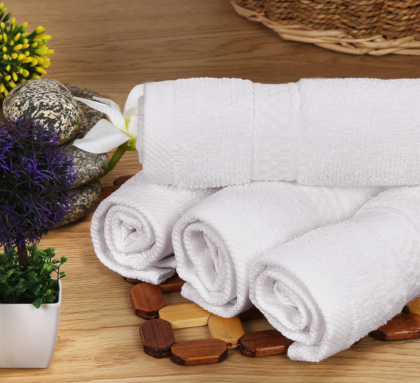 Utopia Towels 8 Piece Premium Towel Set, 2 Bath, 2 Hand, and 4 Wash Cloths, 600 GSM 100% Ring Spun Cotton Highly Absorbent Towels for Bathroom, Gym, Hotel, and Spa, White 🍁 All In One Marketplace Canada