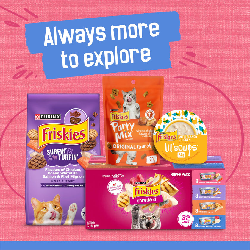Friskies Wet Cat Food, Shredded Chicken & Salmon Dinner 156g (24 Pack) 🍁 All In One Marketplace Canada