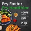 CHEFMAN Multifunctional Digital AirFryer+ Rotisserie,Dehydrator, Convection Oven17 Touch Screen Presets Fry,Roast,Dehydrate, Bake, XL 10L Family Size,Auto Shutoff,Large Easy-View Window Black,10 Quart 🍁 All In One Marketplace Canada