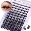 Pawotence Lash Clusters Wispy Cluster Eyelash Extensions 10-18mm Individual Lashes D Curl Cluster Lashes Extension DIY Soft Comfortable Eyelash Clusters with Thin Band 🍁 All In One Marketplace Canada