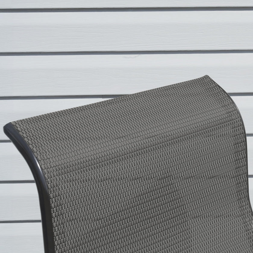 Sojag Belle Patio Glider Chair with Heavy-Duty Steel Frame and PVC-Coated Fabric, Easy-Glide Outdoor Patio Rocking Chair, Dark Grey 🍁 All In One Marketplace Canada