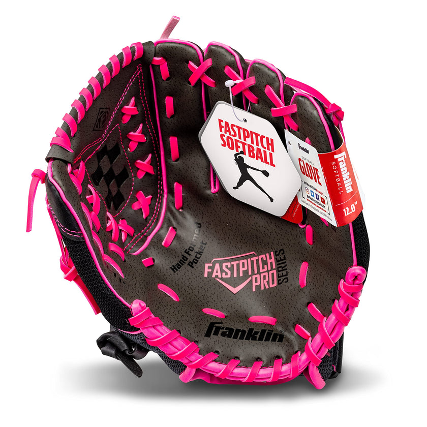 Franklin Sports Softball Glove - Left and Right Handed Softball Fielding Glove - Windmill Fastpitch Pro Series - Adult and Youth Fielding Glove - 12 Inch Right Hand Throw - Pink 🍁 All In One Marketplace Canada