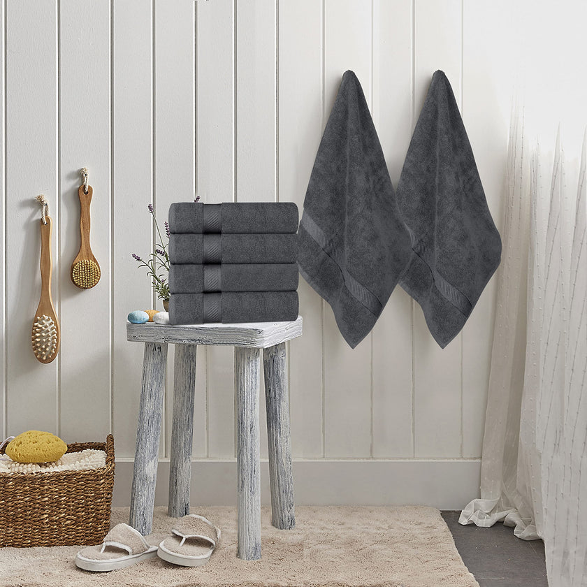 Utopia Towels 6 Medium Bath Towels, 24 by 48 Inches, 100% Cotton Towels for Pool, Spa, Gym, Quick Drying and Absorbent, Grey 🍁 All In One Marketplace Canada