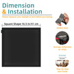 ACIMONE RV Skylight Window Shade, 16 x 16 Inches Magnetic Foldable RV Insulated Roof Vent Sun Shade, Blackout Shade for RV Vent, Skylight & Small Window, UV Protection, No-Tool Installation, Black 🍁 All In One Marketplace Canada