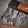 CIICII Hair Cutting Scissors Shears Kit, Professional Barber Haircut Scissors Set (6.7 Inch Hair Beard Hairdressing Trimming Haircutting Thinning Shears) for Men Women Hairdresser Home Salon (Black) 🍁 All In One Marketplace Canada