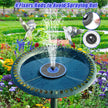 SZMP Solar Fountain Upgrade, 3.5W Solar Powered Bird Bath Fountains with Flower, Outdoor Water Feature Solar Fountain Pump with 7-in-1 Nozzles, 4 Fixed Pipes for Humingbirds, Birdbath, and Garden 🍁 All In One Marketplace Canada