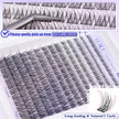 Natural Lash Clusters Wispy Cluster Eyelash Extensions 168pcs Individual Lashes 8-16mm C Curl DIY Lash Extension Natural Look Soft Thin Band Cluster Lashes by ALICE 🍁 All In One Marketplace Canada