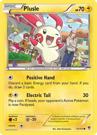 Plusle 31/111 - XY  Furious Fists