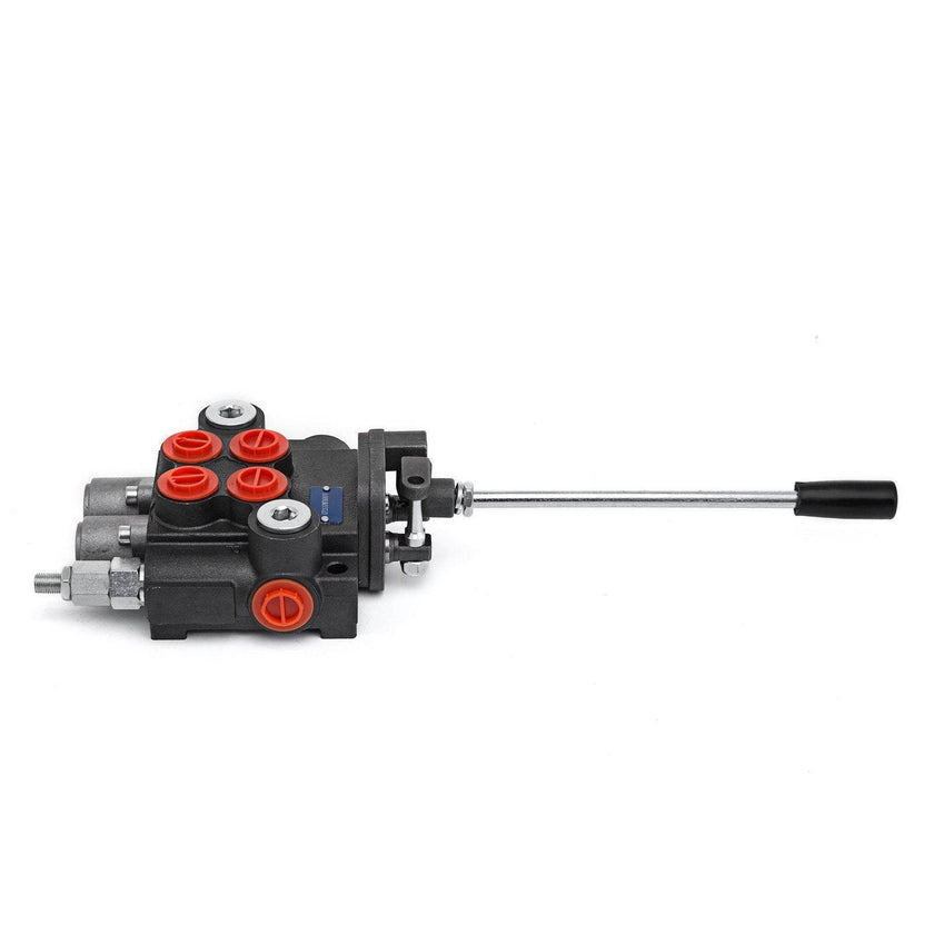 Hydraulic Valve 2 Spool Hydraulic Joystick Control Valve 11gpm Hydraulic Directional Control Valve Double Acting For Tractors Loaders Tanks