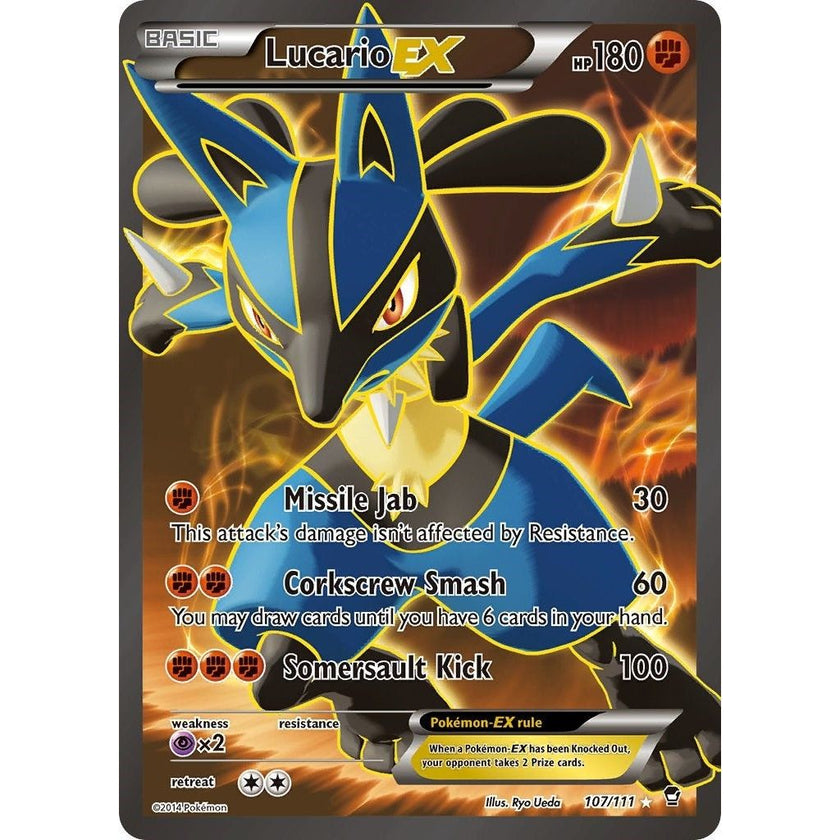 Lucario EX (107 Full Art) (107/111) (FFI)
