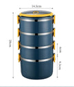 Multilayer Thermal Stainless Steel Insulated Lunch Box for Adults
