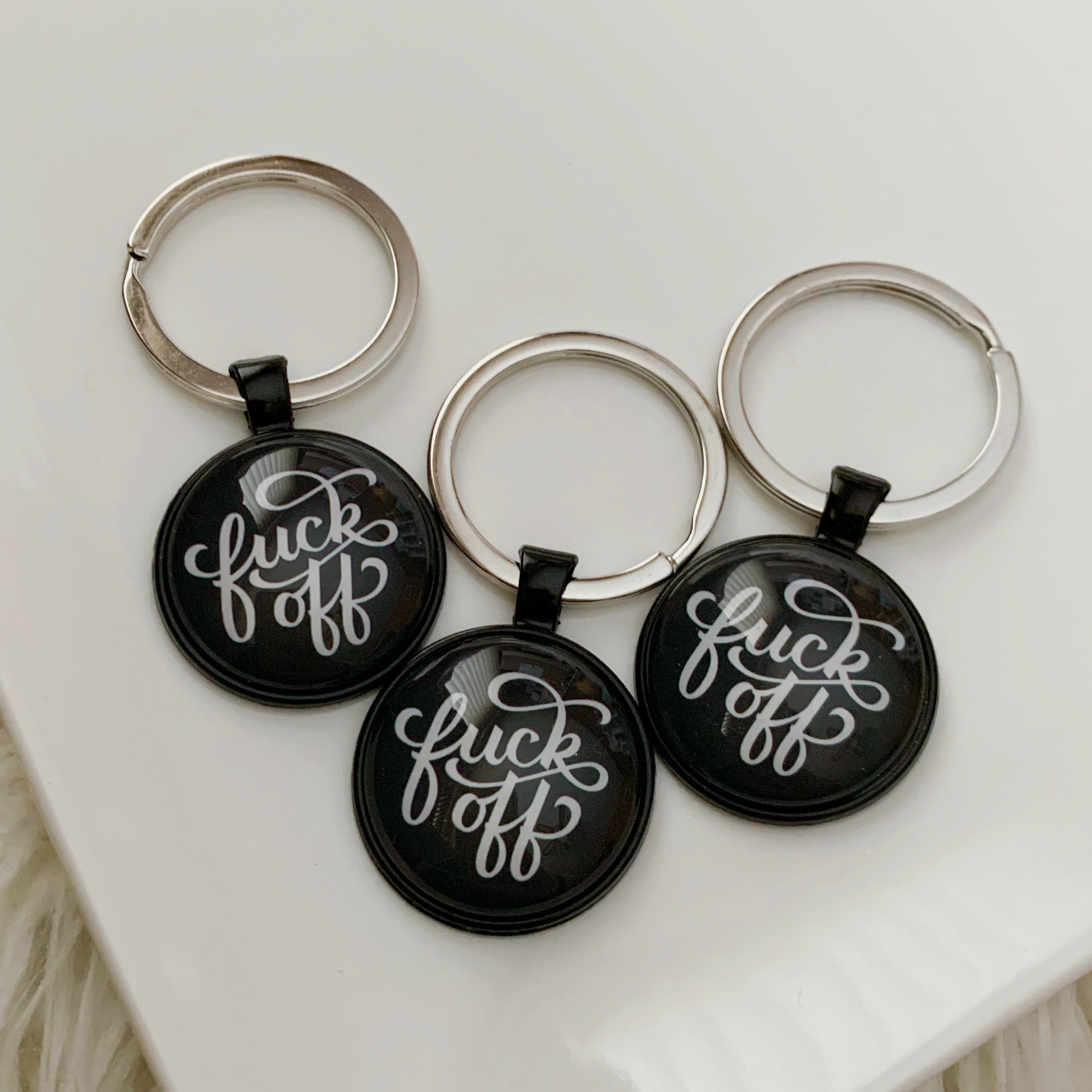 Fuck Off Keychain