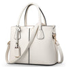 Women's PU Leather Lychee Pattern Shoulder Bag – Portable Crossbody Messenger Bag
