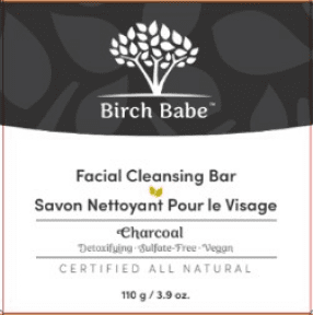 Birch Babe - Facial Cleansing Bar - Charcoal (115g)