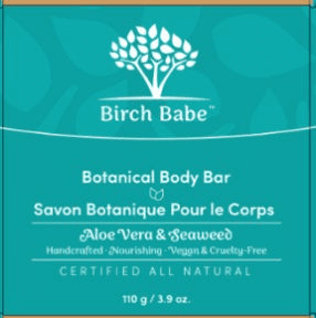 Birch Babe - Body Bar - Aloe Vera & Seaweed (115g)