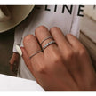 925 Sterling Silver Braided Texture Twisted Eternity Band Stackable Rings - Fine Jewelry