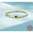 925 Sterling Silver Heart Wedding Band - Symbol Of Love, Stackable Promise Ring In 2 Colors (Size 5-10)