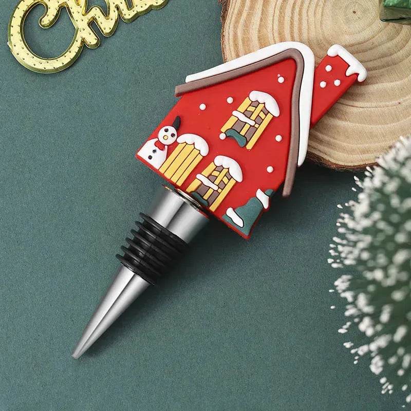 Christmas Holiday Wine Bottle stopper Gift Idea 2024