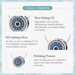 925 Sterling Silver Blue Crystal Evil Eye Necklace | Lucky Eye Neck Chain | Women'S Birthday Gift Fine Jewelry