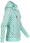 Women Printed loose hooded sweatshirt