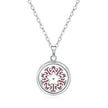 Open Round Hollow Perfume Box Necklace
