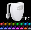 Motion-Sensor Toilet Night Light – 8 & 16 Colour LED, Battery Powered