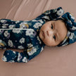Bamboo Baby Zipper Footed Onesie | Night Sky