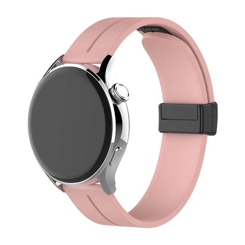 Applicable Watt4 Strap Silicone Magnetic Folding Buckle Watch Band