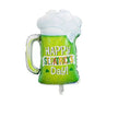 St. Patrick's Day Foil Balloons – Shamrock, Beer Mug & Irish Flag