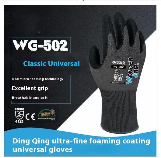 Nitrile Coated Work Gloves – Breathable Non-Slip Wear-Resistant Polyester Gloves for Warehouse & Construction