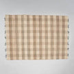 Artisan Hand Woven Jute  Cotton Grey Plaid Rug-5X7 Ft