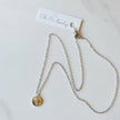 Clarissa Silver Star Disc Necklace