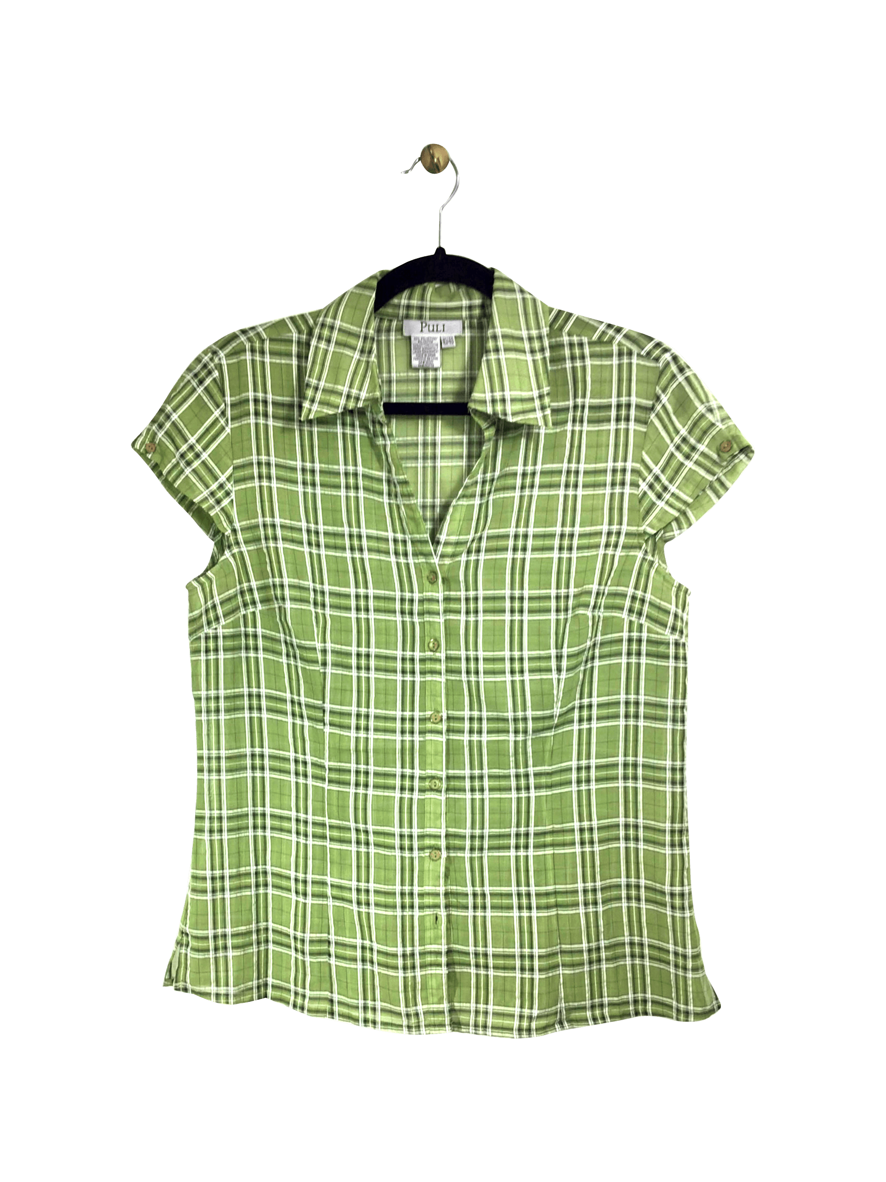 PULI Button-down Top Regular fit in Green - 10