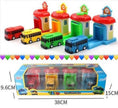 Toy pull back bus