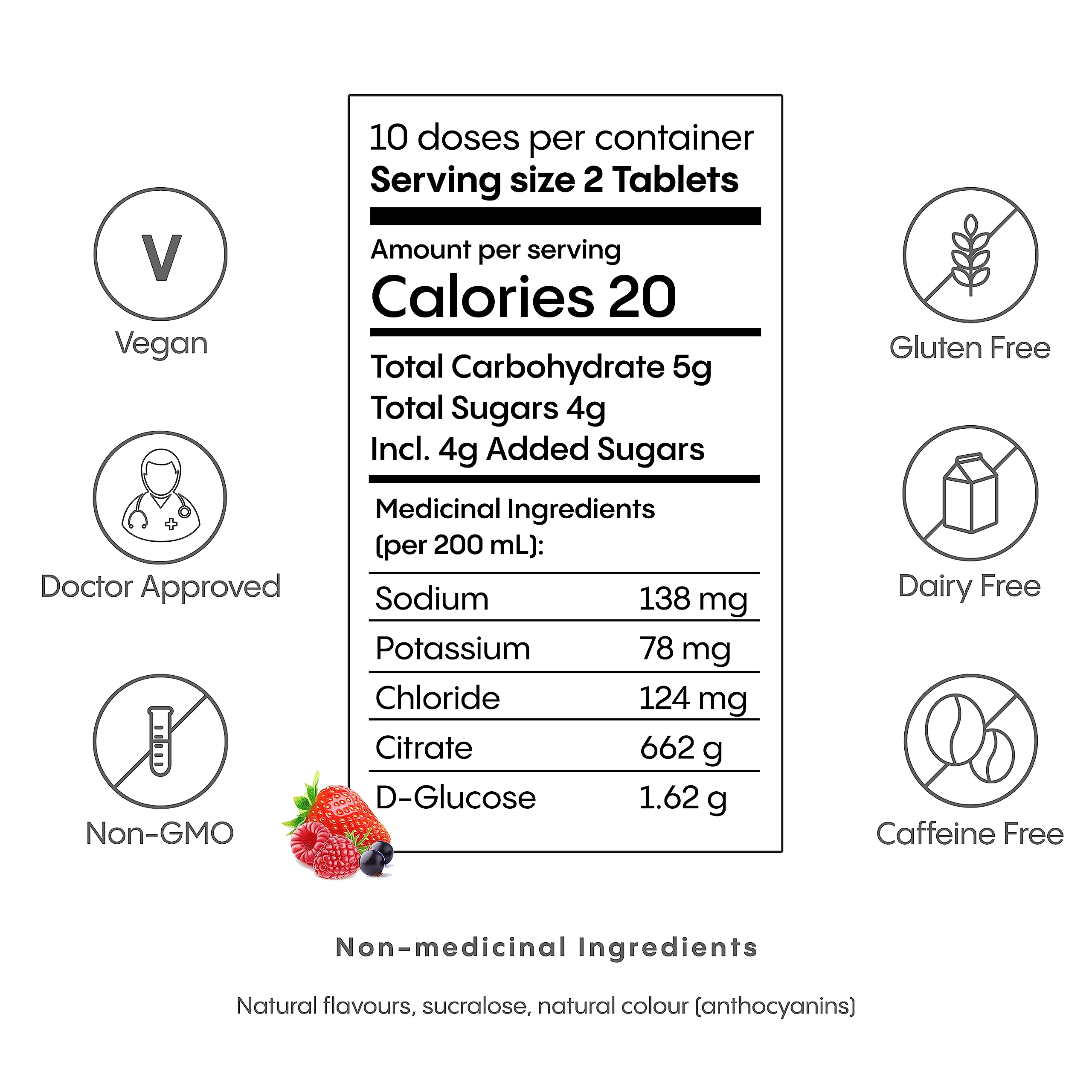 Hydralyte - Effervescent Tablets - Berry (20ct)