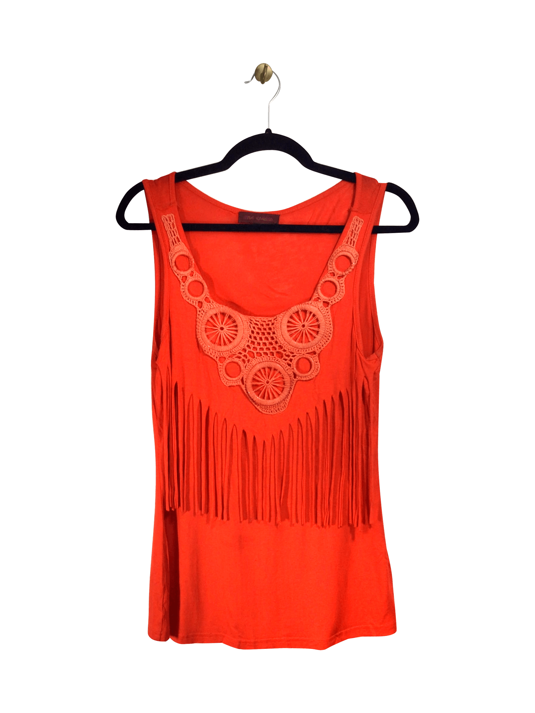 UNBRANDED Tank Top Regular fit in Orange - S