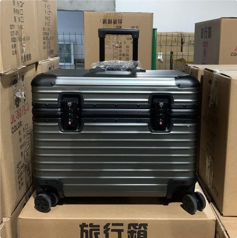 Aluminum Carry-On Suitcase Hard Shell TSA Lock Cabin Luggage with Spinner Wheels